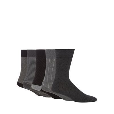 Freshen Up Your Feet Pack of five grey socks